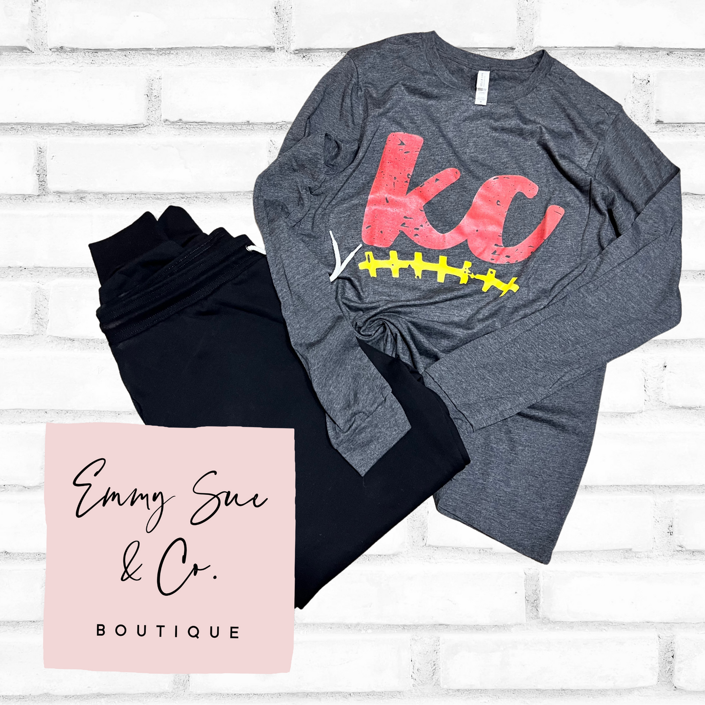 KC Football Laces | Long Sleeve