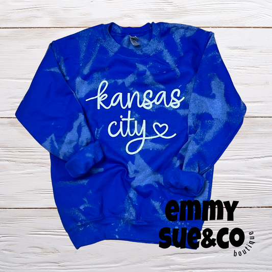 Kansas City Script | Bleached Crewneck