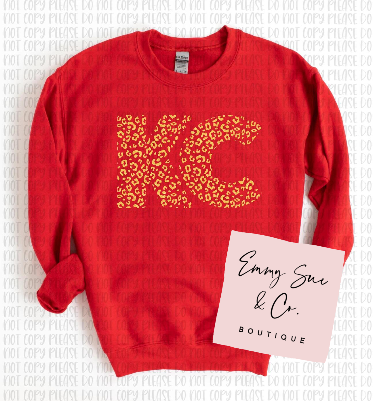 KC Leopard GLITTER | KC Red | Toddler, Youth & Adult