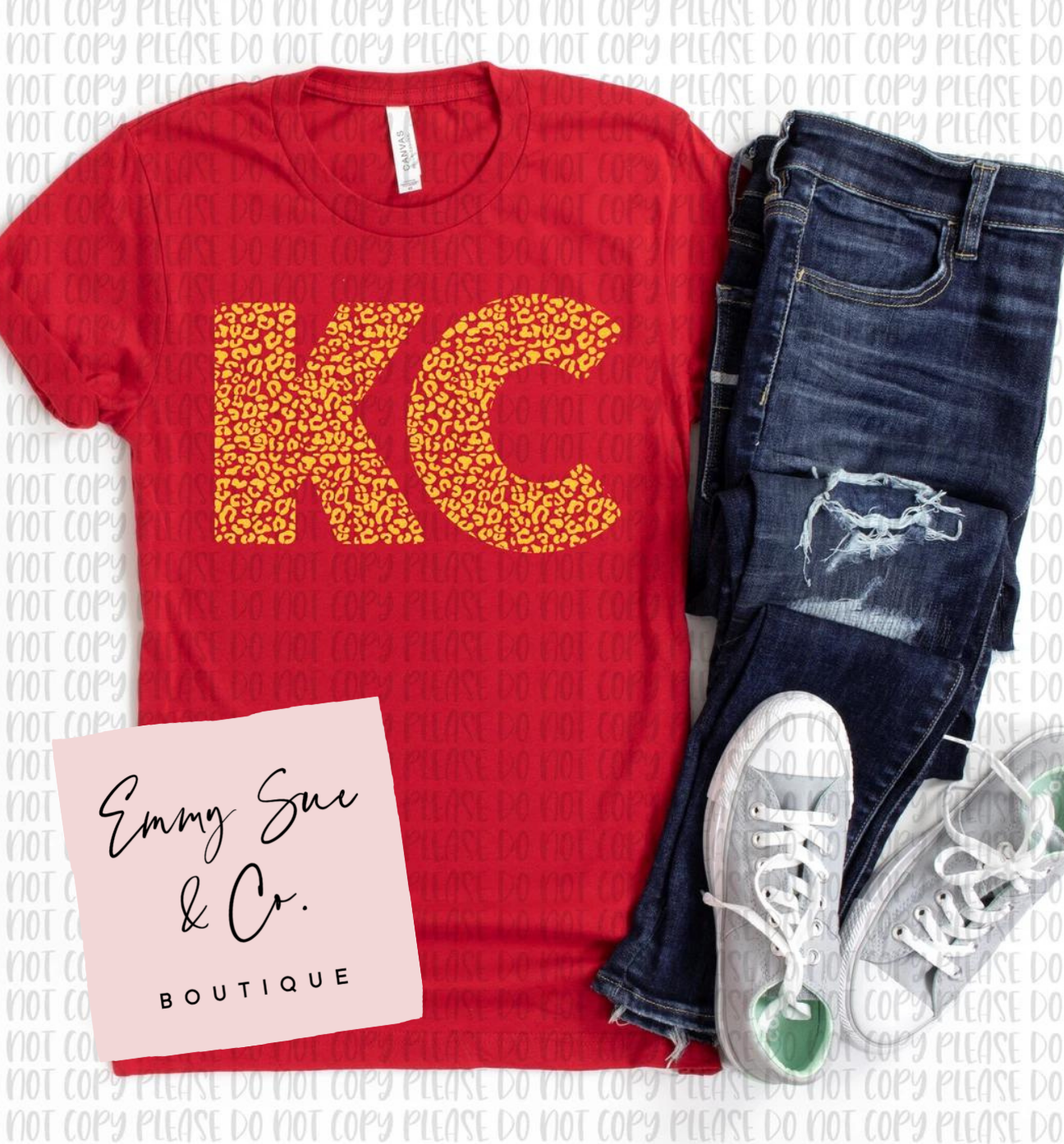 KC Leopard GLITTER | KC Red | Toddler, Youth & Adult