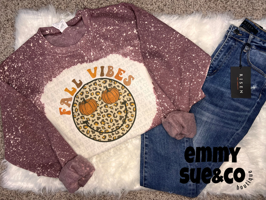 Fall Vibes | Smiley Face | Tee or Crewneck