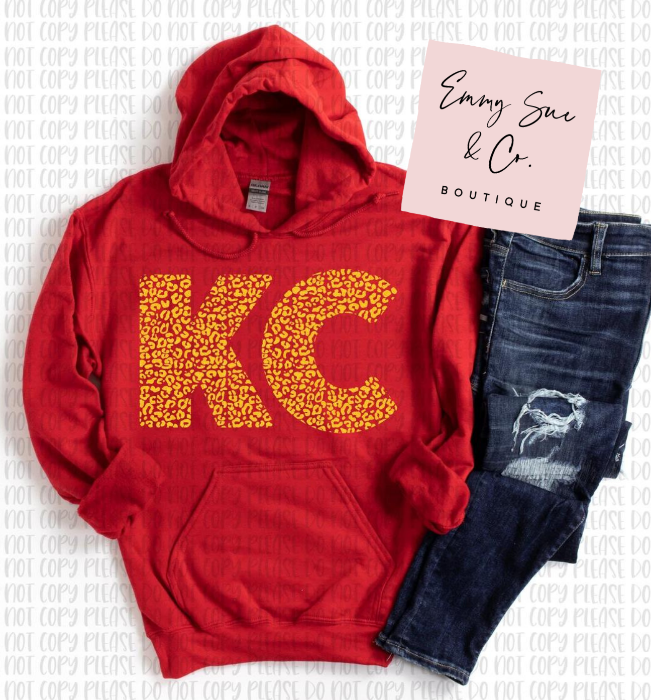 KC Leopard GLITTER | KC Red | Toddler, Youth & Adult